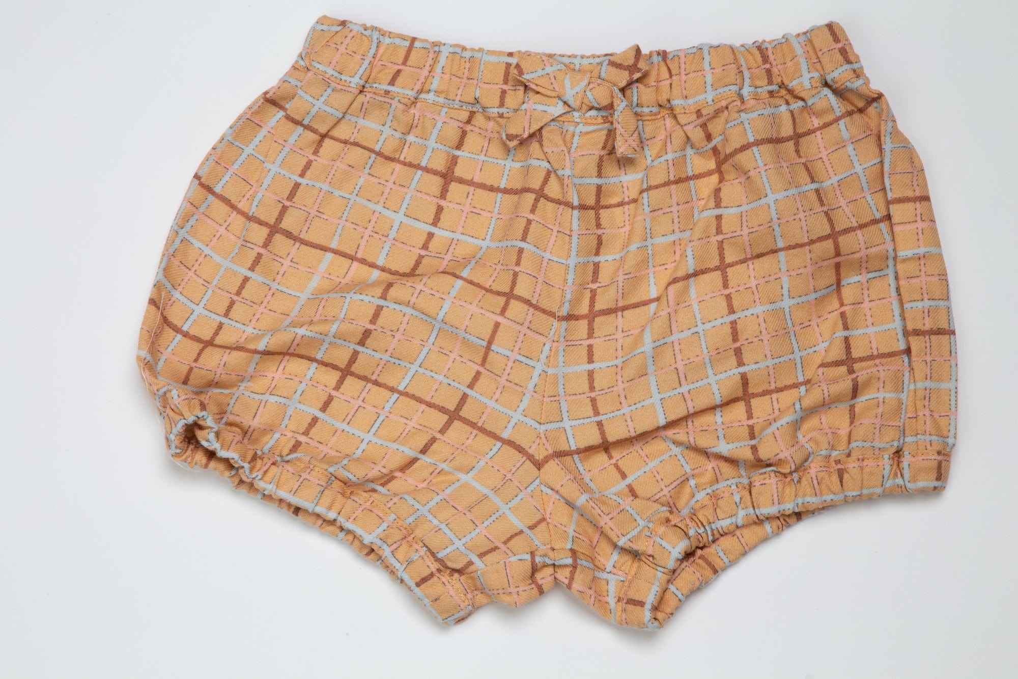 جينجرسنابس شورت رضع بناتي بطبعة كاروهات متعدد الألوان