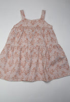 جينجرسنابس فستان مشجر حمالات واسع بناتي بني