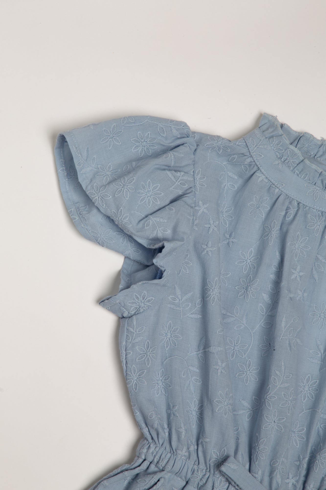 جينجرسنابس جمبسوت طويل نص كم مخصر برباط على الخصر بناتي أزرق