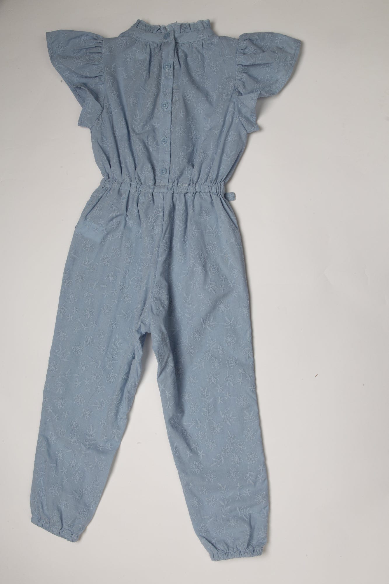 جينجرسنابس جمبسوت طويل نص كم مخصر برباط على الخصر بناتي أزرق