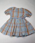 جينجرسنابس فستان مربعات مخصر برباط نص كم بف بناتي متعدد الألوان