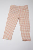 جينجرسنابس بنطلون بناتي على شكل مربعات صغيرة وردي