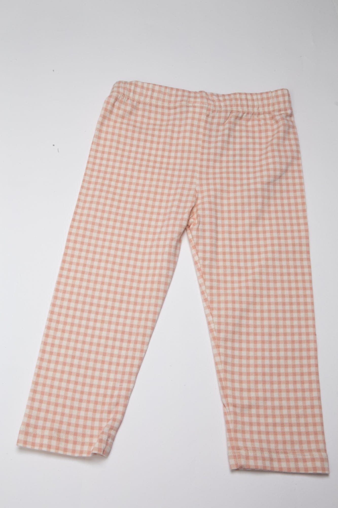 جينجرسنابس بنطلون بناتي على شكل مربعات صغيرة وردي