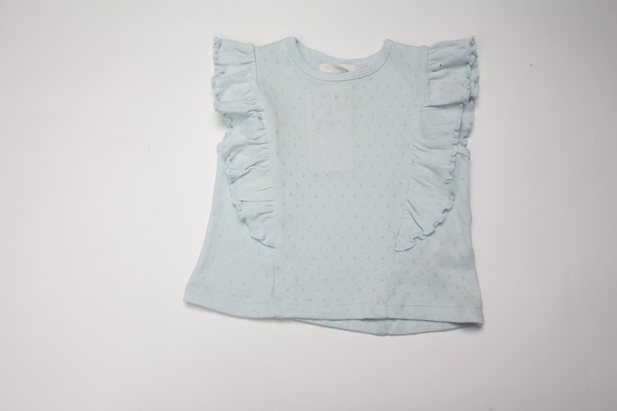 جينجرسنابس بلوزة نص بطن كت بكرانيش رضع بناتي - أزرق