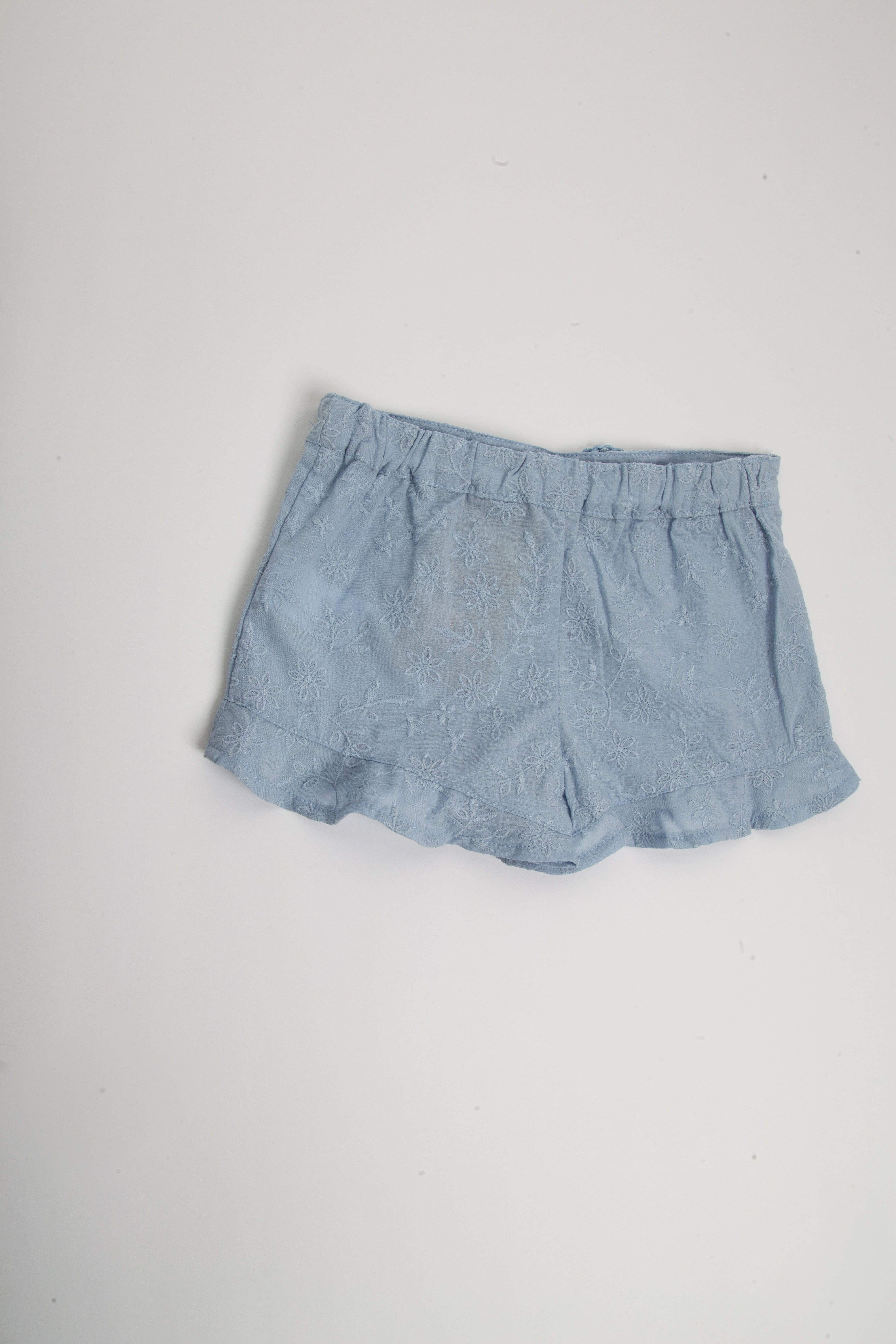 جينجرسنابس شورت بناتي خروج مزين بكرانيش أزرق