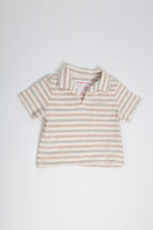 جينجرسنابس تي شيرت بولو ولادي مخطط بالعرض بجيب أمامي متعدد الألوان