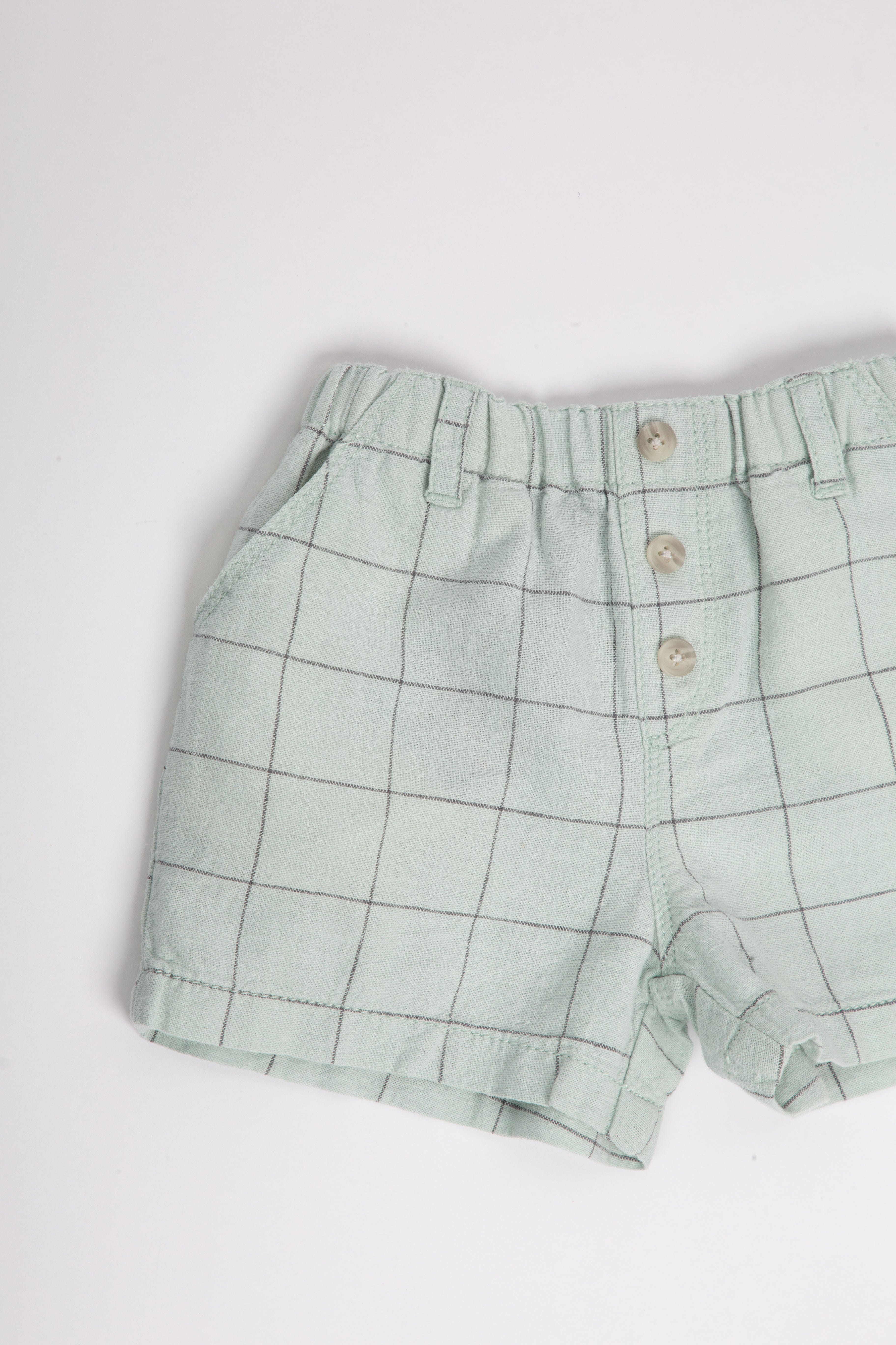 جينجرسنابس شورت ولادي مربعات أخضر