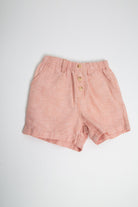 جينجرسنابس شورت ولادي قطن بأزرار أمامية البرتقالي