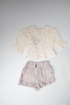 جينجرسنابس شورت كاروهات قصير هاي ويست أطفال بناتي متعدد الألوان