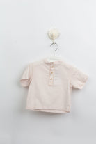 جينجرسنابس قميص رضع ولادي عباية سادة بدون ياقة وردي