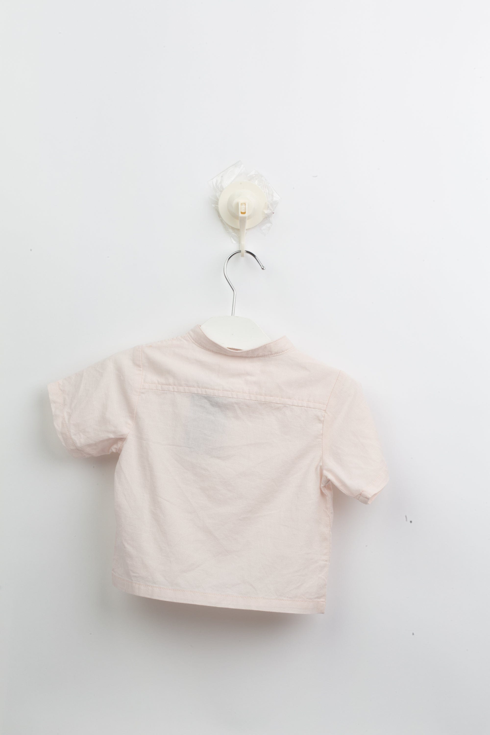 جينجرسنابس قميص رضع ولادي عباية سادة بدون ياقة وردي