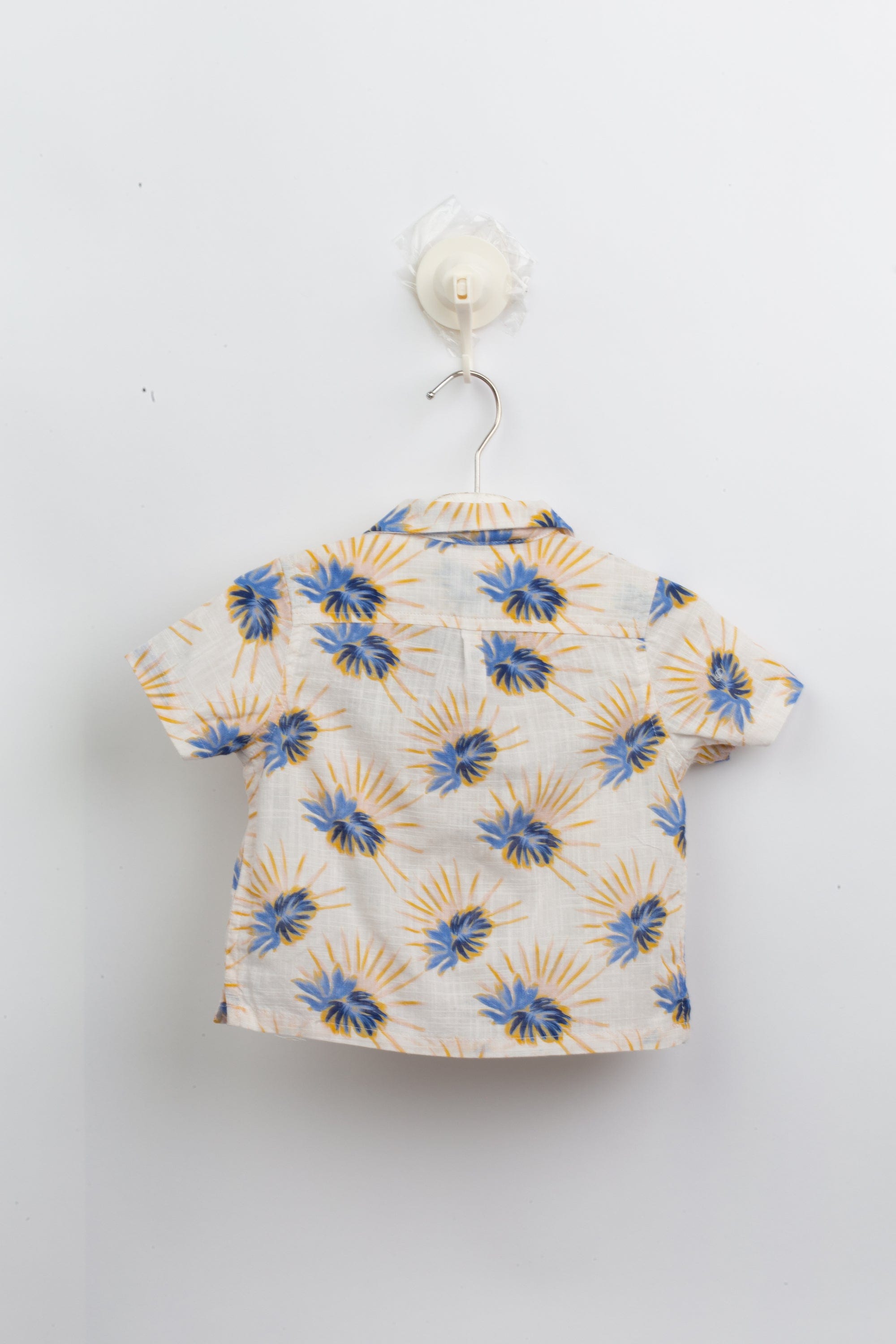 جينجرسنابس قميص بولو منسوج للأولاد مشجرة بأزرار أمامية نص كم متعدد الألوان