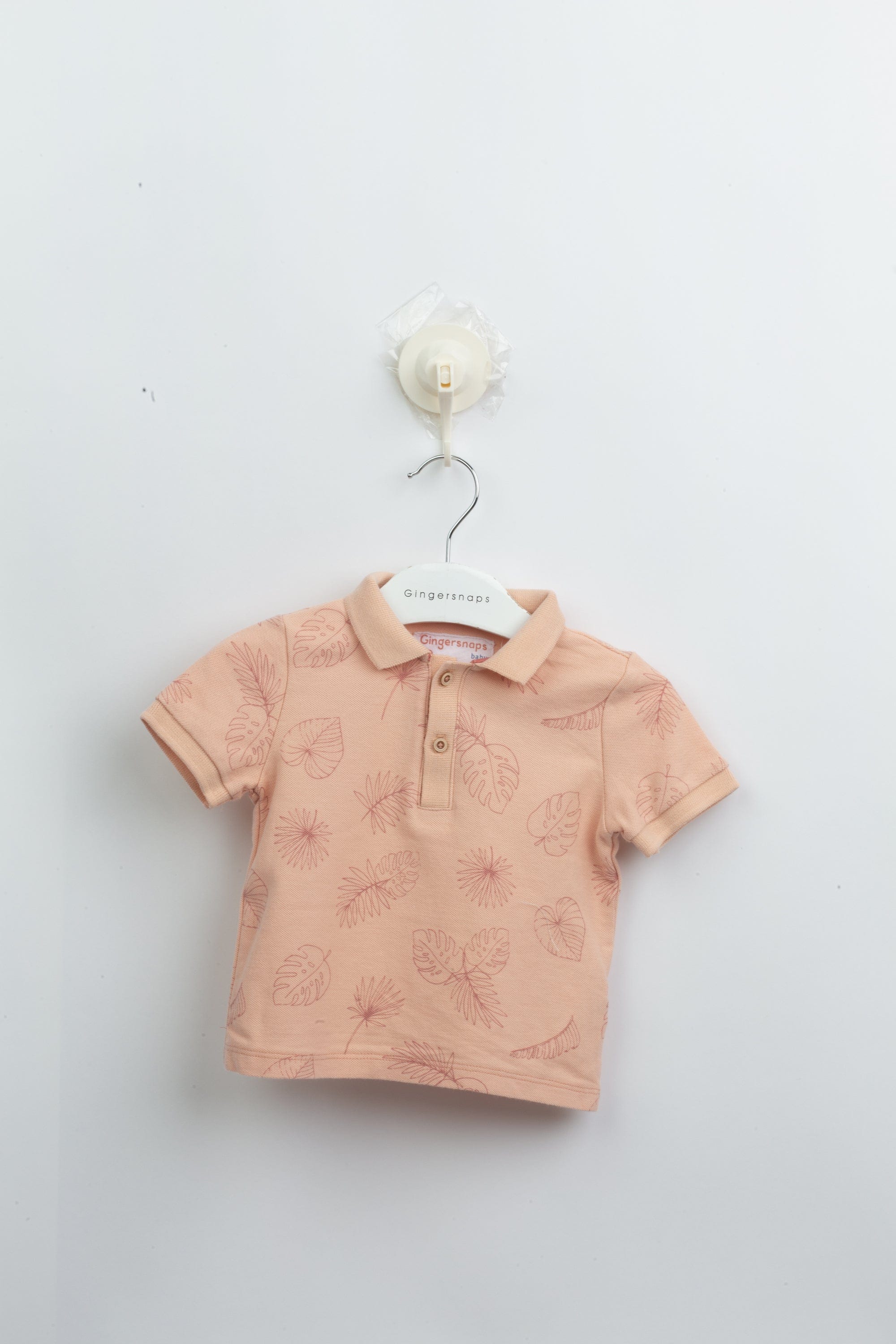 جينجرسنابس تيشيرت ولادي صيفي بولو مشجر أحمر بنفسجي