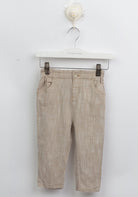 جينجرسنابس بنطلون أطفالي قماش بخصر مطاطي بني