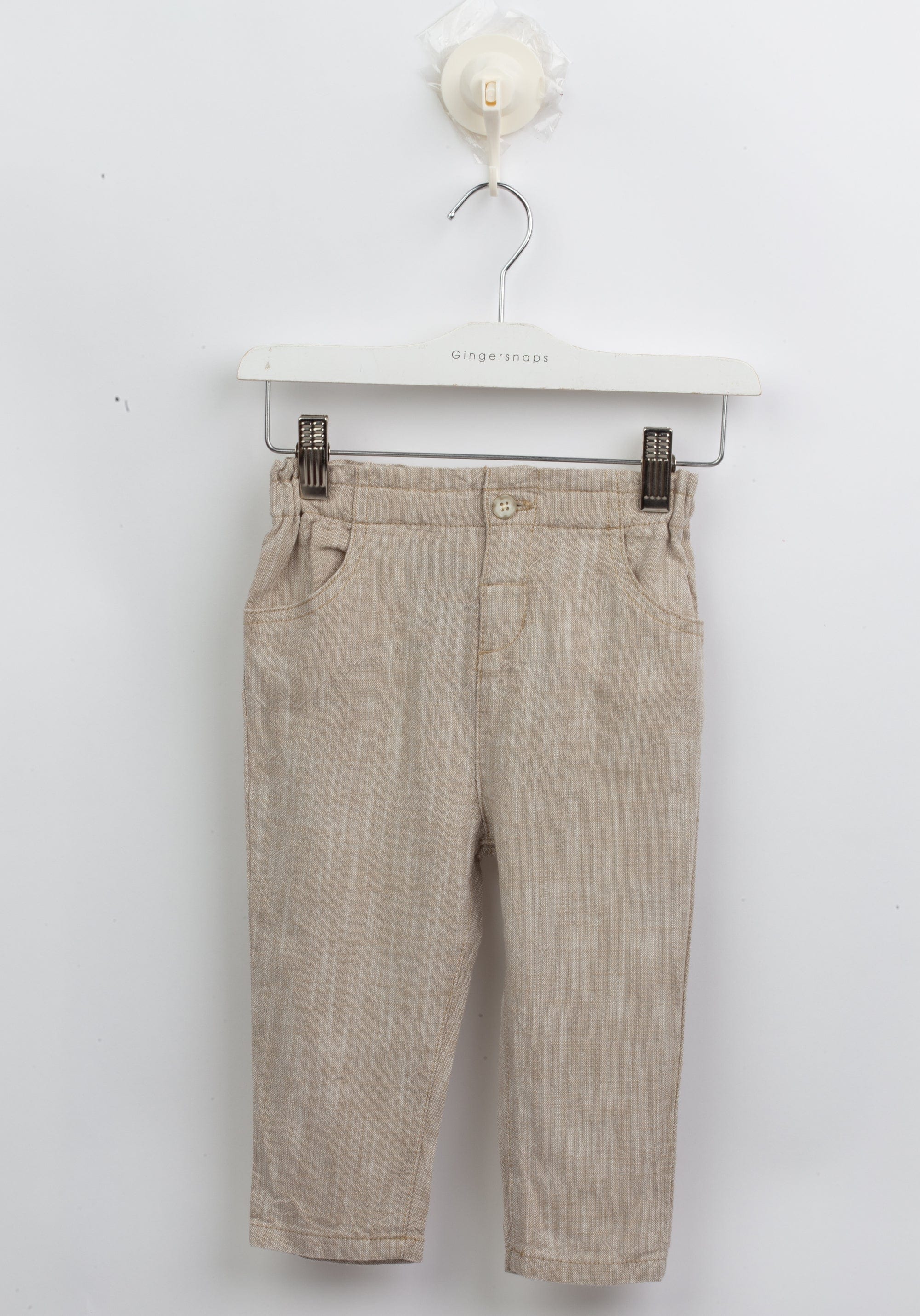 جينجرسنابس بنطلون أطفالي قماش بخصر مطاطي بني