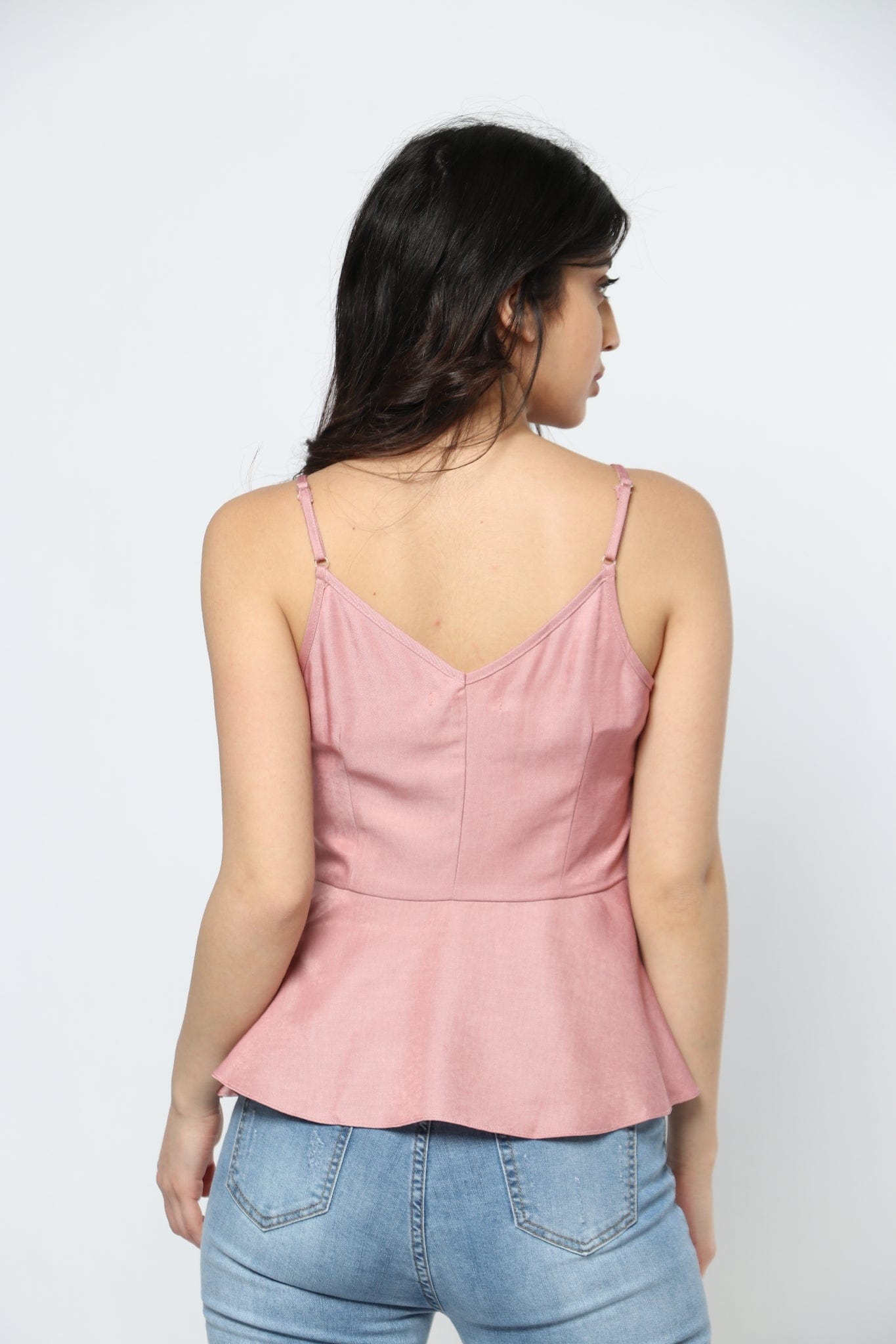 ميكا بلوزة سهرة حمالات سبعة كلوش من أسفل نسائي