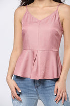 ميكا بلوزة سهرة حمالات سبعة كلوش من أسفل نسائي