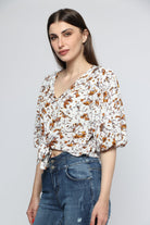 ميكا بلوزة مشجرة 3/4 كم بف