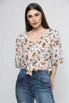 ميكا بلوزة مشجرة 3/4 كم بف