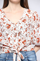 ميكا بلوزة مشجرة 3/4 كم بف