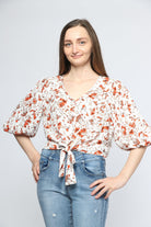 ميكا بلوزة مشجرة 3/4 كم بف