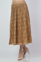 ميكا تنورة ميدي سواريه منقوشة واسعة نسائي