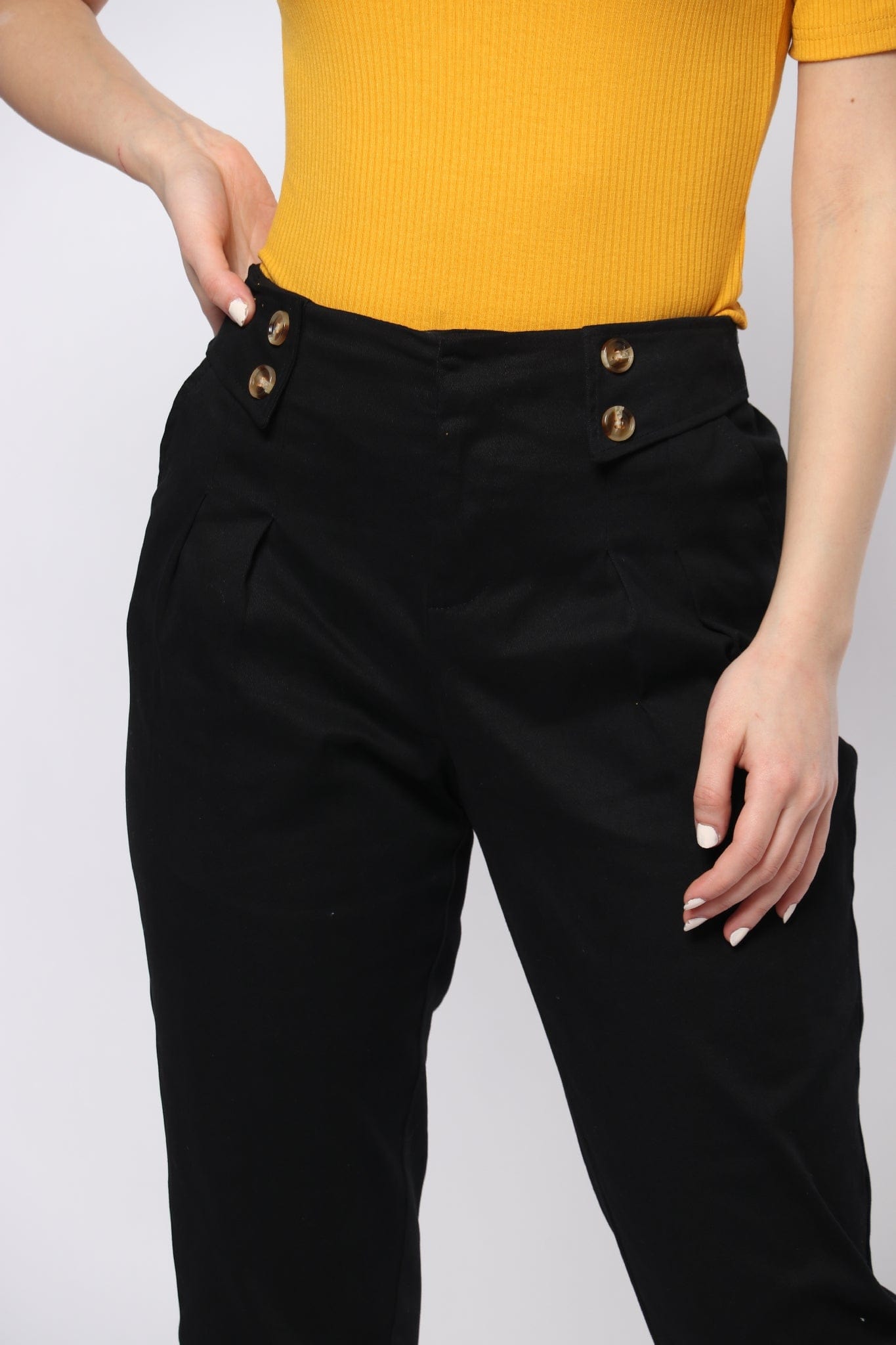 ميكا بنطلون رسمي خصر مرتفع طويل نسائي