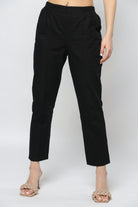 ميكا بنطلون كلاسيك سادة بجيوب جانبية نسائي