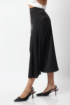 ميكا تنورة ميدي هاي ويست واسعة