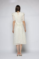 ميكا تنورة ميدي بنمط مشجر شفاف