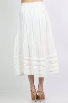 ميكا تنورة ميدي كلوش واسعة