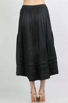 ميكا تنورة ميدي كلوش واسعة