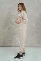 ميكا بلوزة رياضية بسحاب وياقة كم طويل نسائي