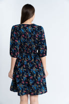 ميكا فستان قصير مشجر 3/4 كم بفتحة سبعة نسائي