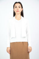 نتشي بلوزة سادة بربطة عنق طويلة كم طويل نسائي