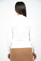 نتشي بلوزة سادة بربطة عنق طويلة كم طويل نسائي