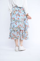 ميكا تنورة ميدي طبقات مشجرة