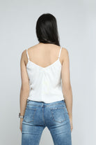 ميكا تيشيرت حمالات مضلع سادة