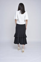 ميكا بلوزة سادة نص كم مفتوح نسائي