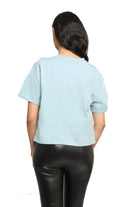 ميكا بلوزة قطنية بجيب وحلقة دائرية نسائي