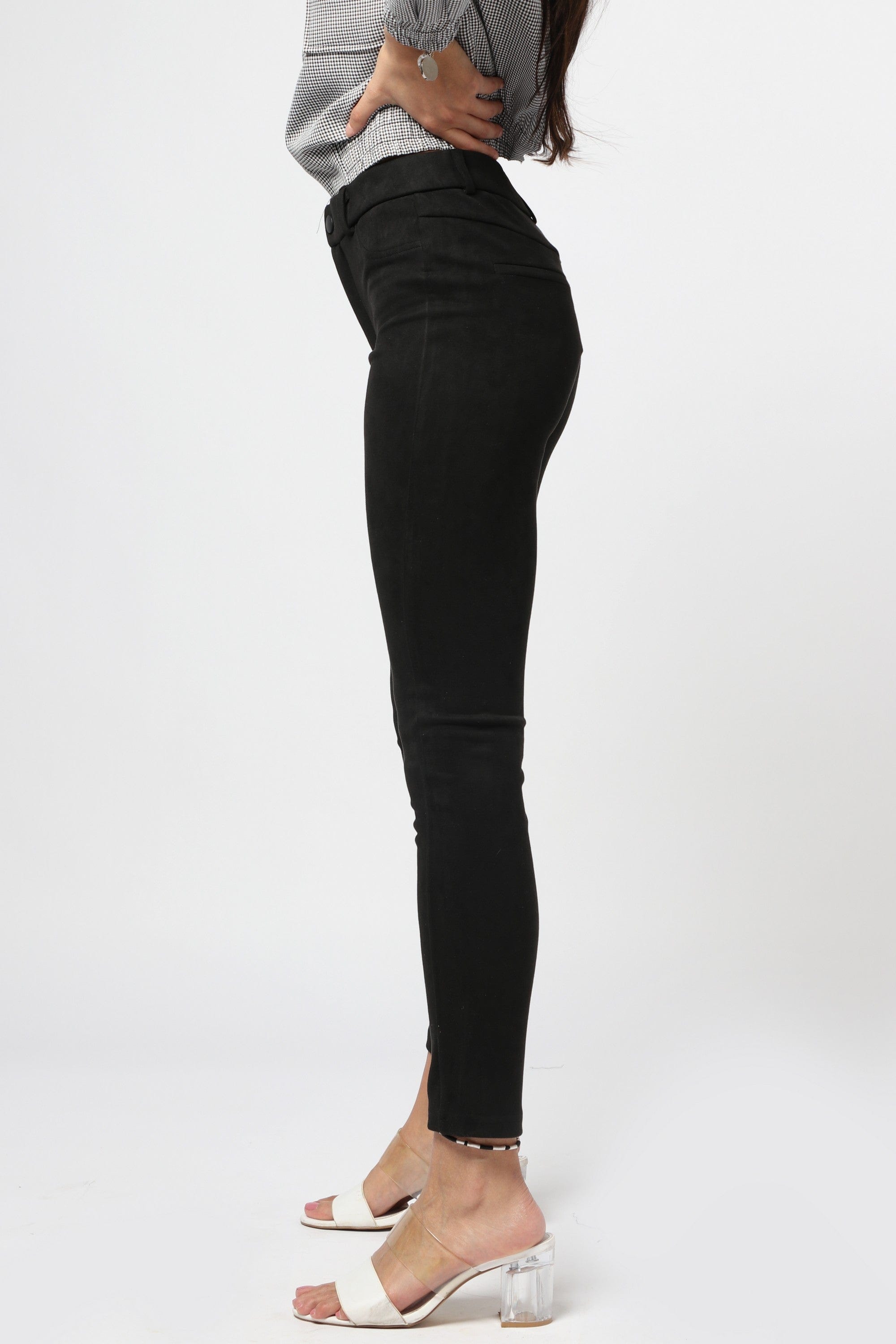 ميكا بنطلون ليقنز بخصر مرتفع نسائي