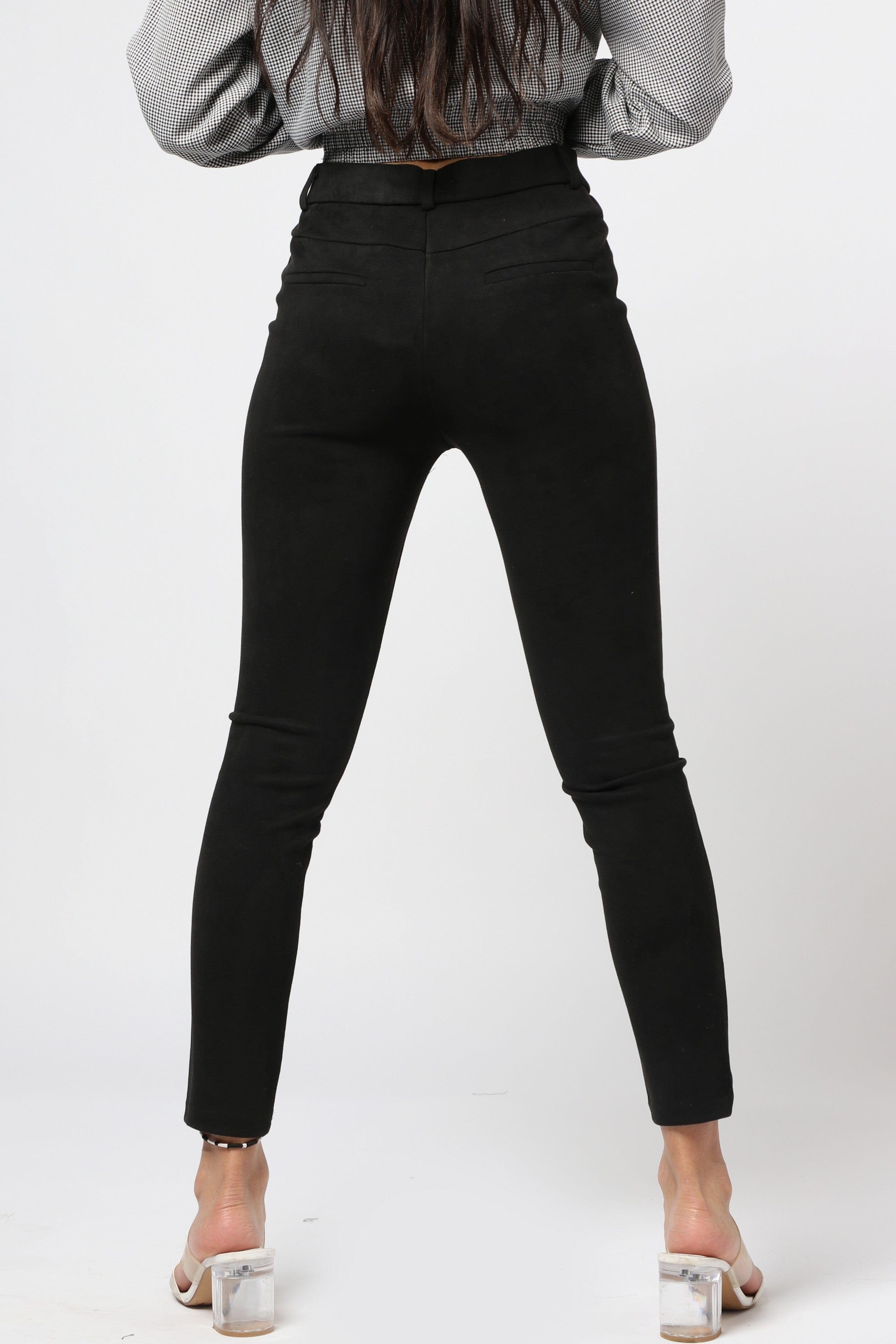 ميكا بنطلون ليقنز بخصر مرتفع نسائي