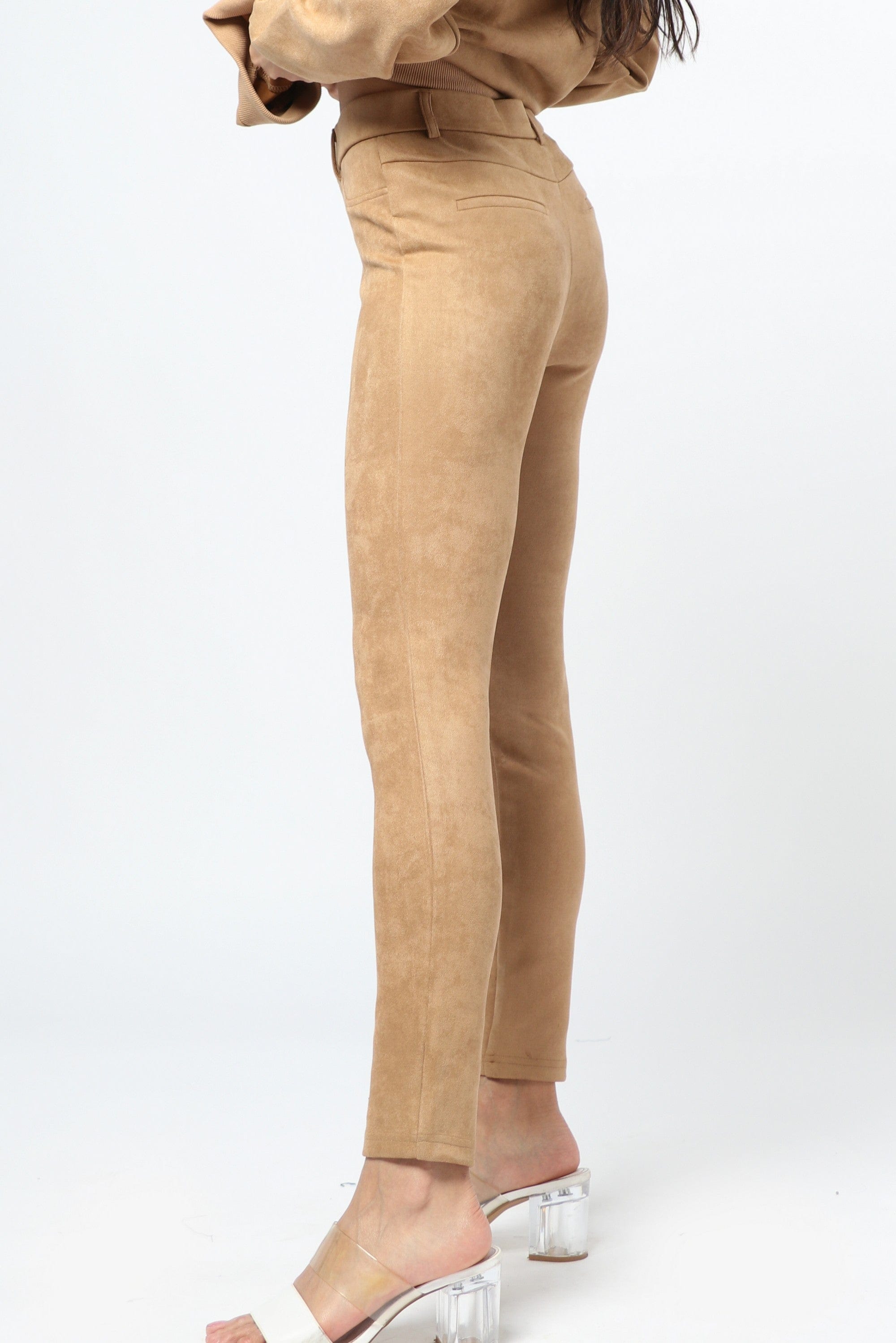 ميكا بنطلون ليقنز بخصر مرتفع نسائي