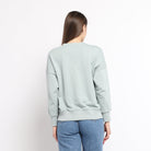 ميكا بلوزة بأكمام طويلة شتوية بطبعة على الصدر