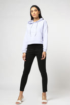 ميكا بلوزة بأكمام طويلة قصيرة بهودي