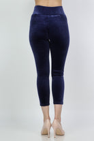 ميكا بنطلون طويل سادة بخصر مرتفع ضيق