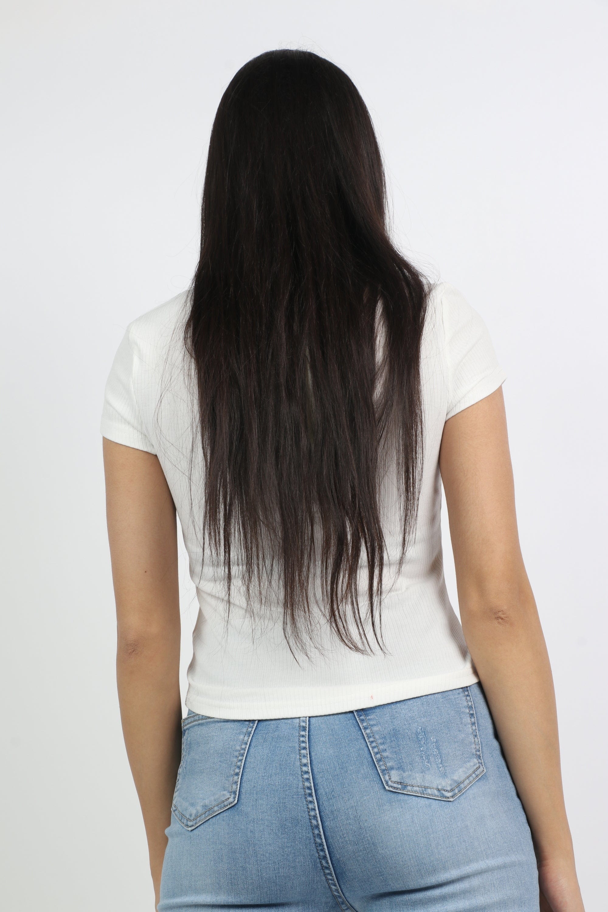 ميكا بلوزة قطنية بأزرار أمامية على الصدر كم قصير نسائي