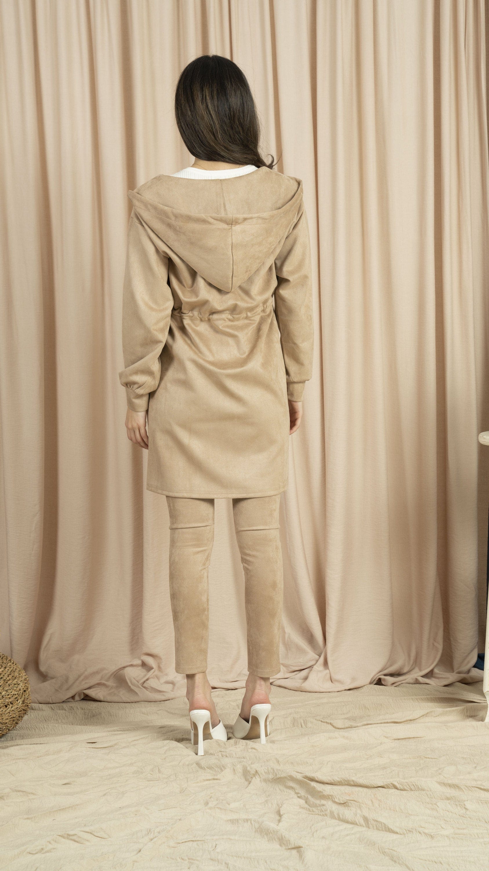 ميكا جاكيت شمواه طويل للنساء