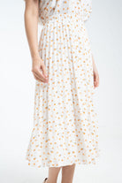 ميكا تنورة ميدي بليسيه موردة نسائي