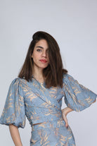 ميكا بلوزة مشجرة 3/4 كم بف